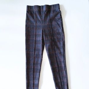 Plaid Skinny Pants